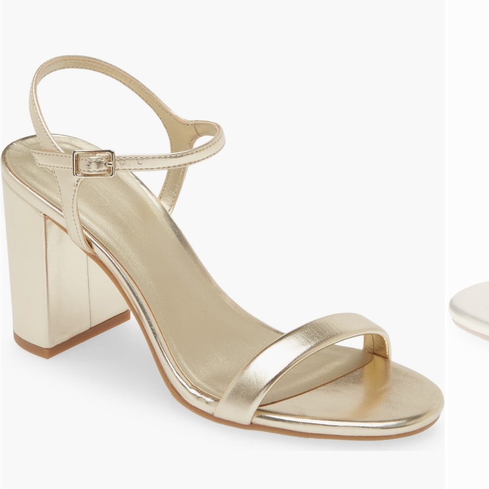 8.5 Gold Metallic BP Lexy Sandal - never worn, brand new